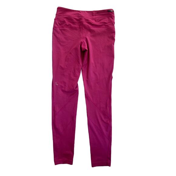 Small Lole Plum Yoga Leggings UPF 50+ Wicking 4 Way Stretch Zip Pocket - Picture 3 of 7